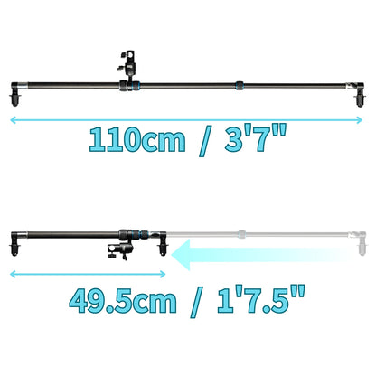 スーパーレフホルダー RH-100C-R II カーボン製レフ板ホルダー 取り外し可能なクリップとダボ受け