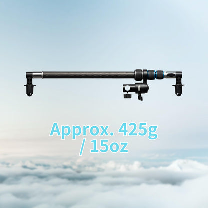 スーパーレフホルダー RH-100C-R II カーボン製レフ板ホルダー 取り外し可能なクリップとダボ受け