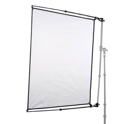 ニッシンデジタル 棒レフ（ホワイト） 棒状にたためてコンパクト カーボンのしなりを活かして3本のポールで支える新構造の軽量レフ板 ※別売のレフホルダー（RH-100C-R）が必要