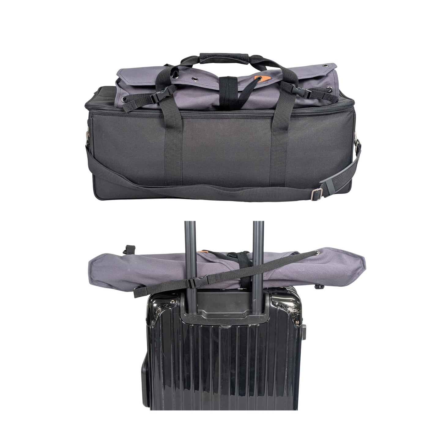 帆布ロールバッグ（ライトスタンド収納ケース, 綿100%帆布製, ロールアップ式, ウェイトバッグ兼用）