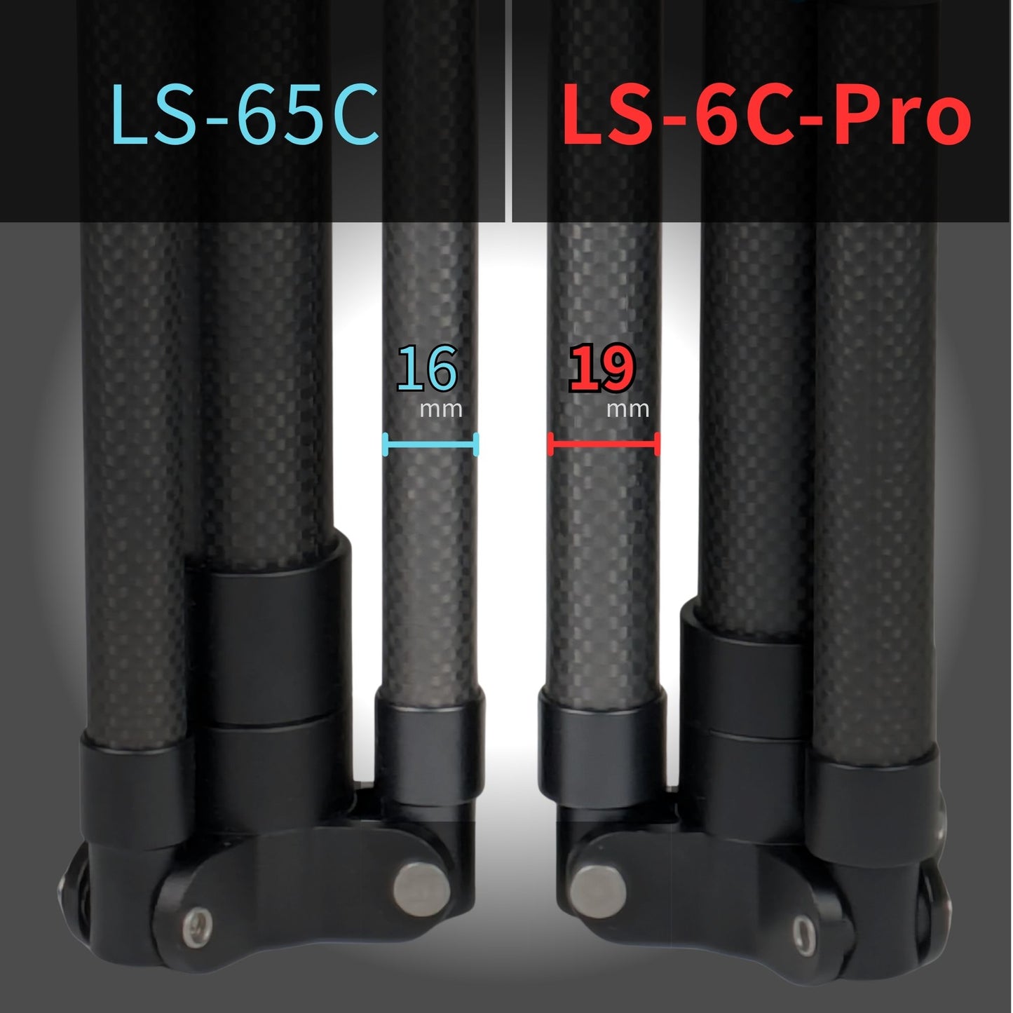 LS-6C-Pro カーボン・ライトスタンド 最上位機種アップグレード版 (脚部2段伸縮・大径化により安定性向上) スーパーライトスタンド