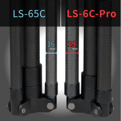 LS-6C-Pro カーボン・ライトスタンド 最上位機種アップグレード版 (脚部2段伸縮・大径化により安定性向上) スーパーライトスタンド